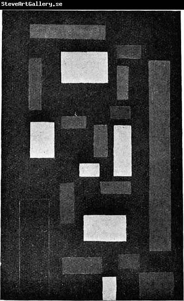 Theo van Doesburg Composition VI (on black fond).